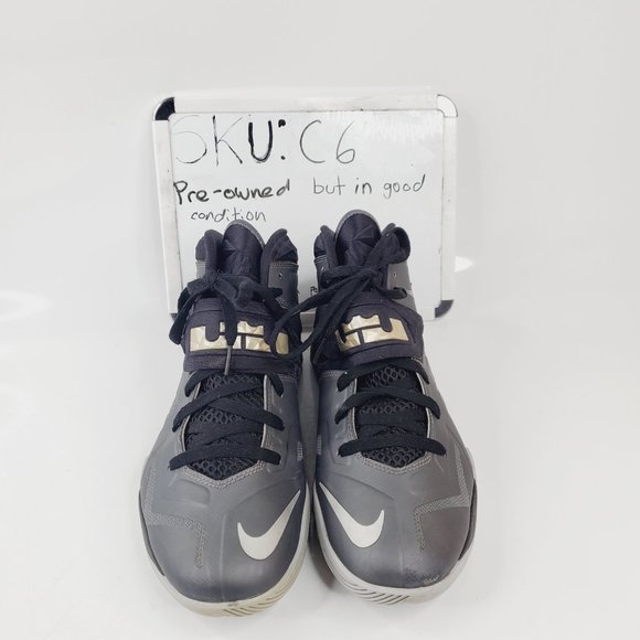 Nike Mens Dark Gray Lebron Zoom Soldier 7 599264-004 Basketball Shoes Size 11.5 - Picture 3 of 8